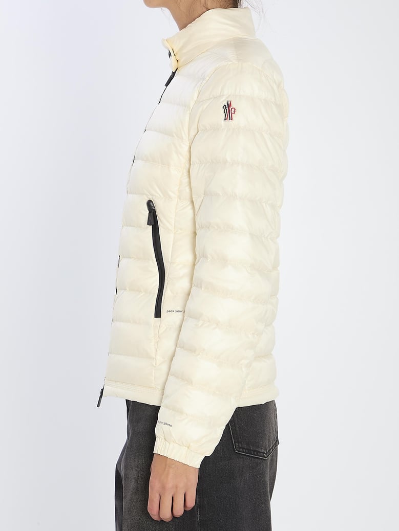 ivory nylon walibi down jacket by Selfnex