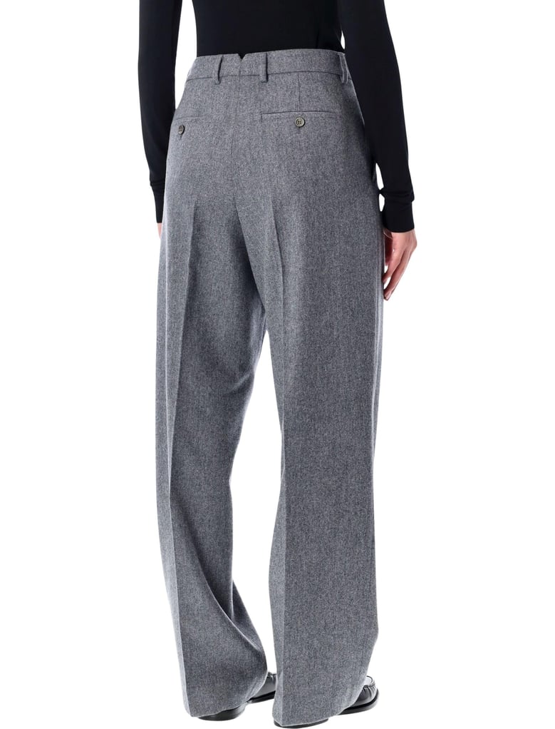 ami paris wool wide-leg trousers by Selfnex