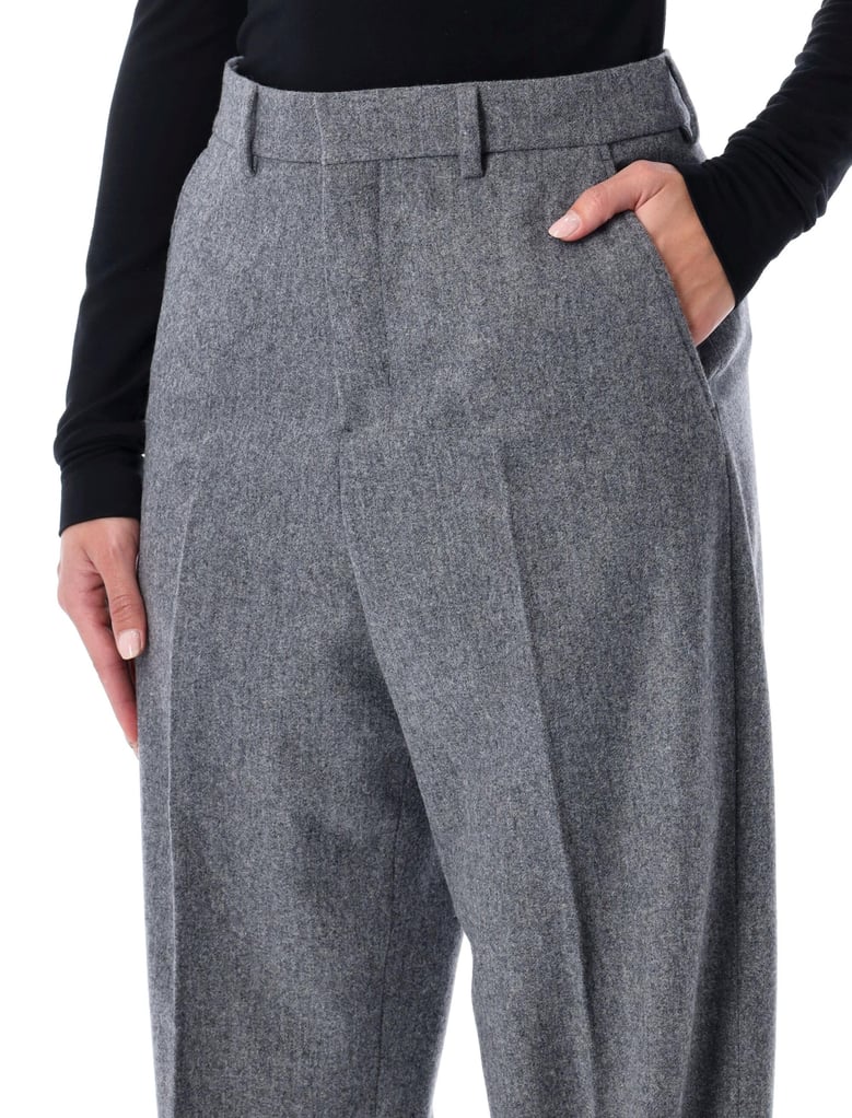ami paris wool wide-leg trousers by Selfnex