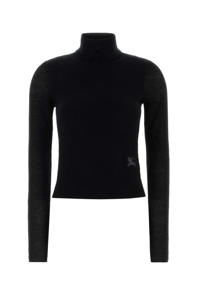black wool blend sweater by Selfnex