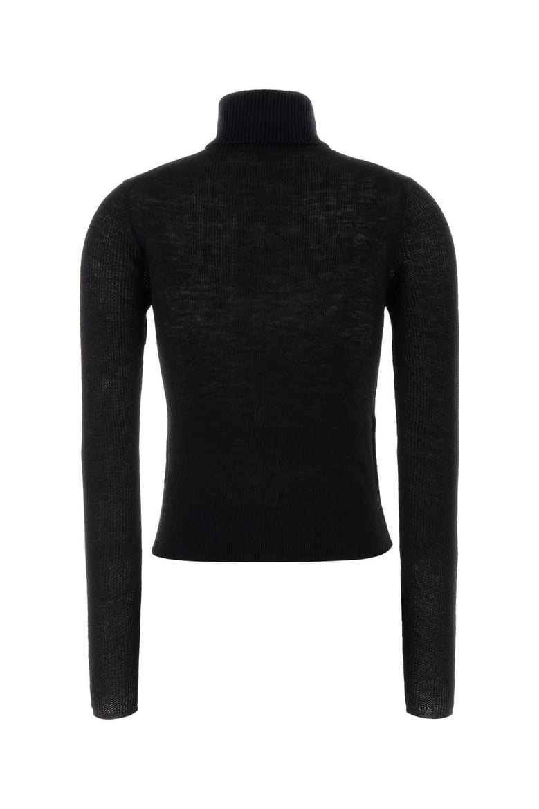black wool blend sweater by Selfnex