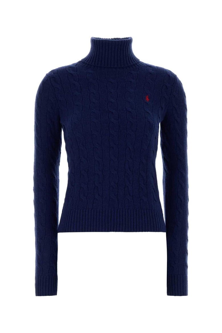 blue wool blend sweater by Selfnex