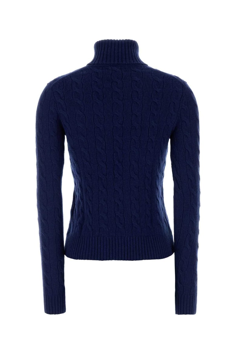 blue wool blend sweater by Selfnex