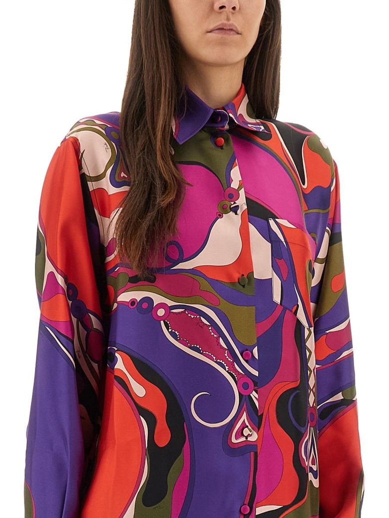 orchid print shirt by Selfnex