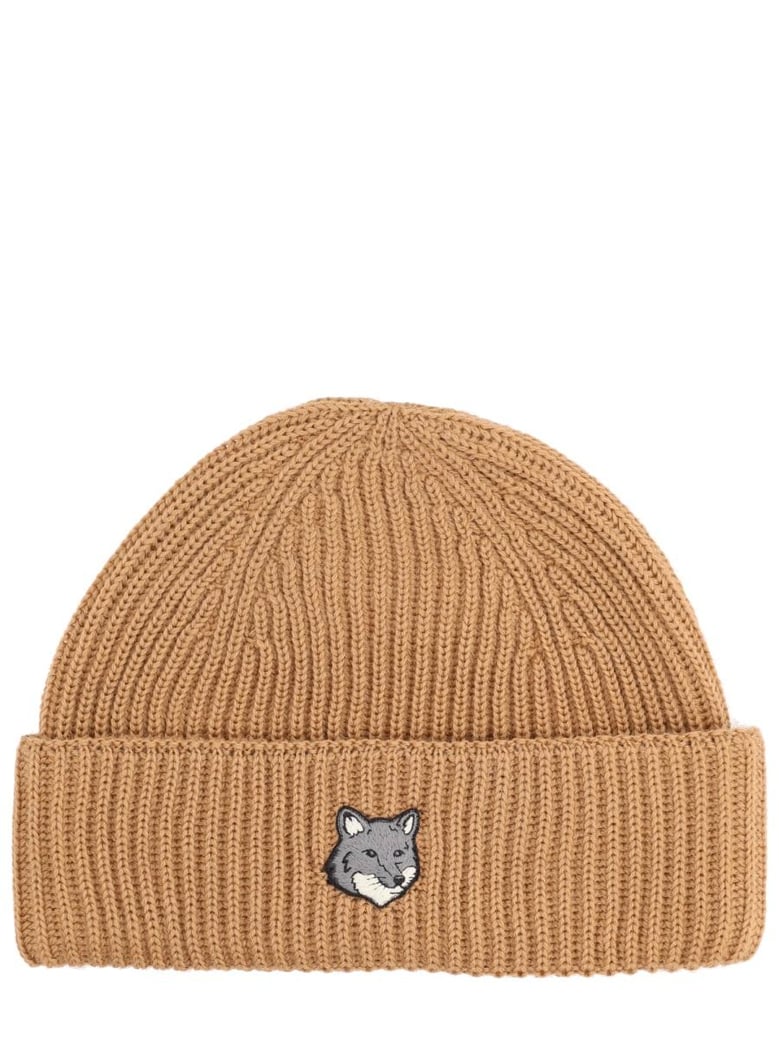 beanie with fox patch by Selfnex