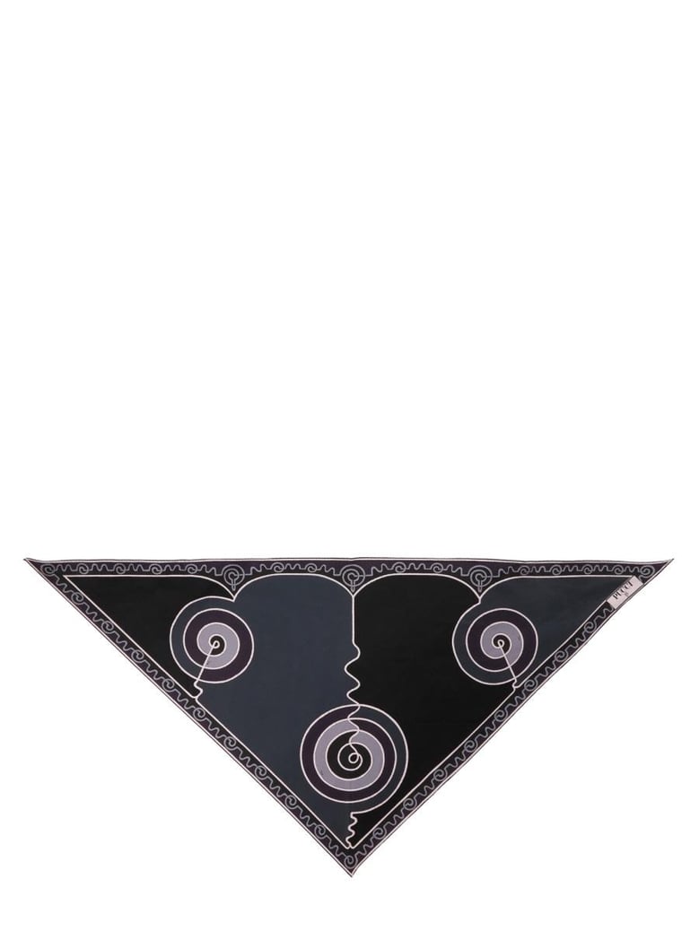 astro print triangle scarf by Selfnex