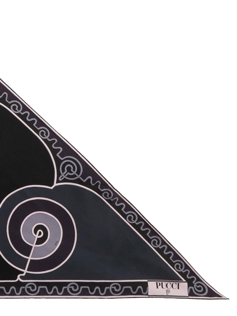 astro print triangle scarf by Selfnex