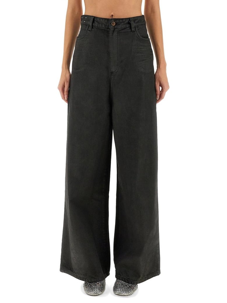 super flare denim pants by Selfnex