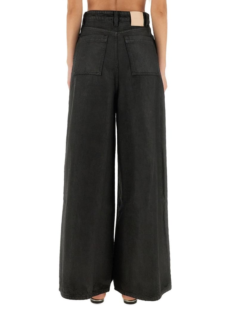 super flare denim pants by Selfnex