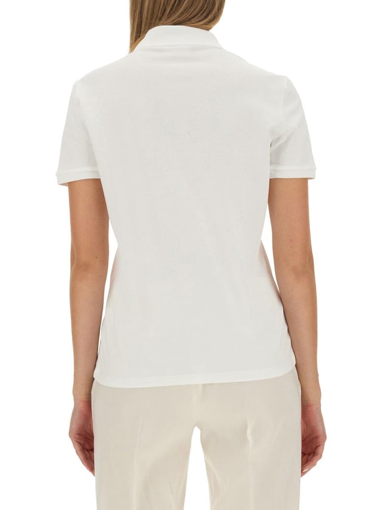 slim fit white polo by Selfnex