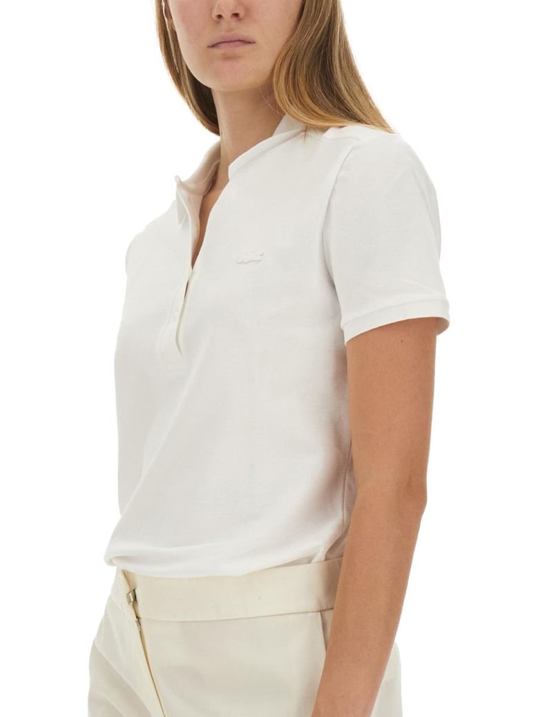 slim fit white polo by Selfnex