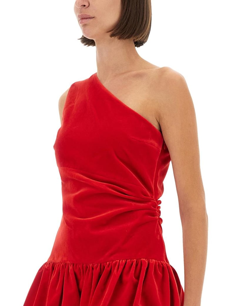 oneshoulder mini dress bloomer effect by Selfnex
