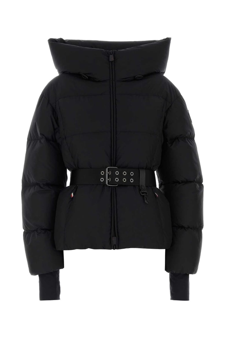 black nylon nesene down jacket by Selfnex