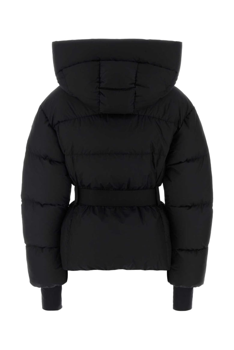 black nylon nesene down jacket by Selfnex