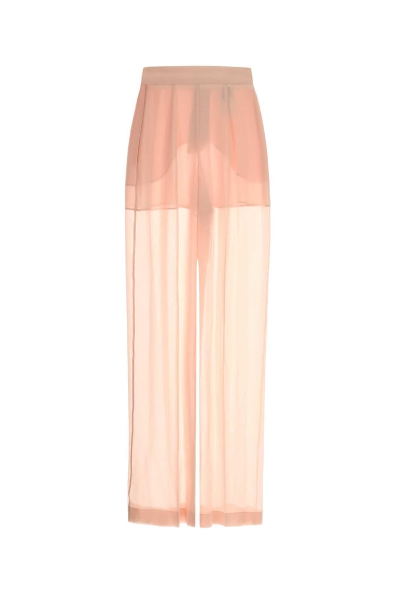 pink silk wide-leg pant by Selfnex