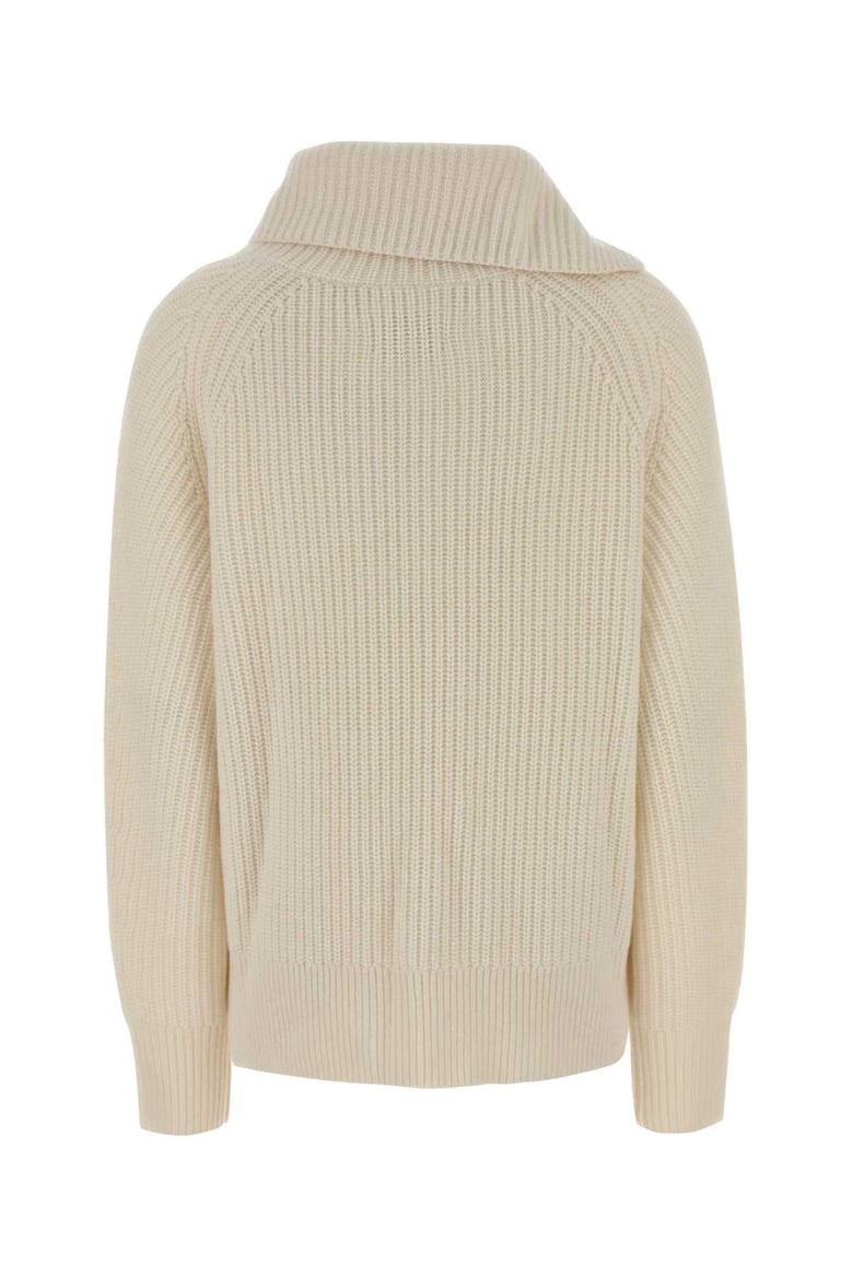 ivory cashmere cecil sweater by Selfnex