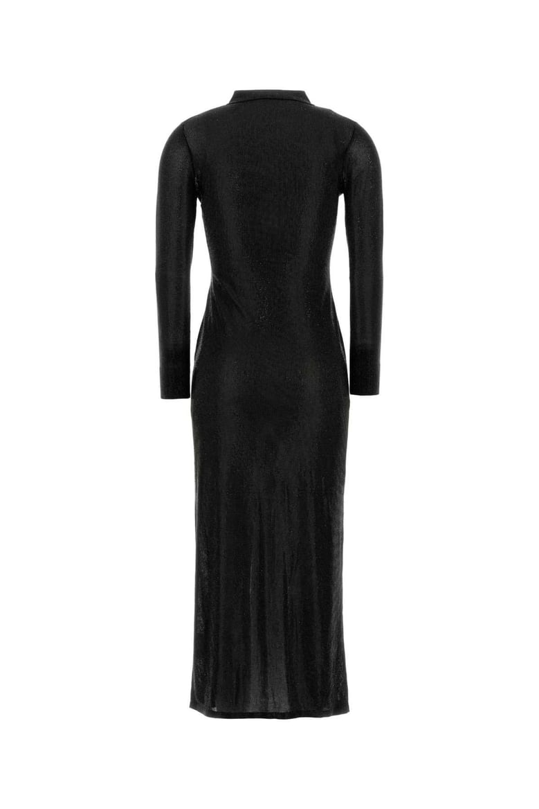 embellished viscose shirt dress by Selfnex