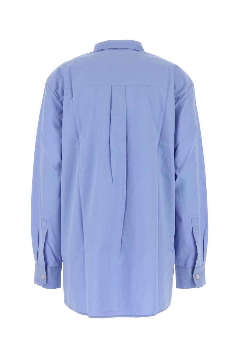 cerulean blue poplin oversize pyjama shirt by Selfnex