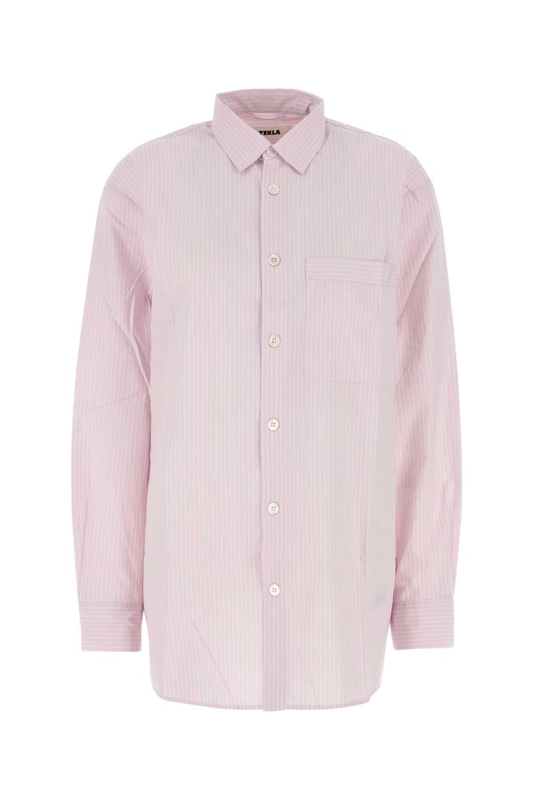 embroidered poplin oversize pyjama shirt by Selfnex