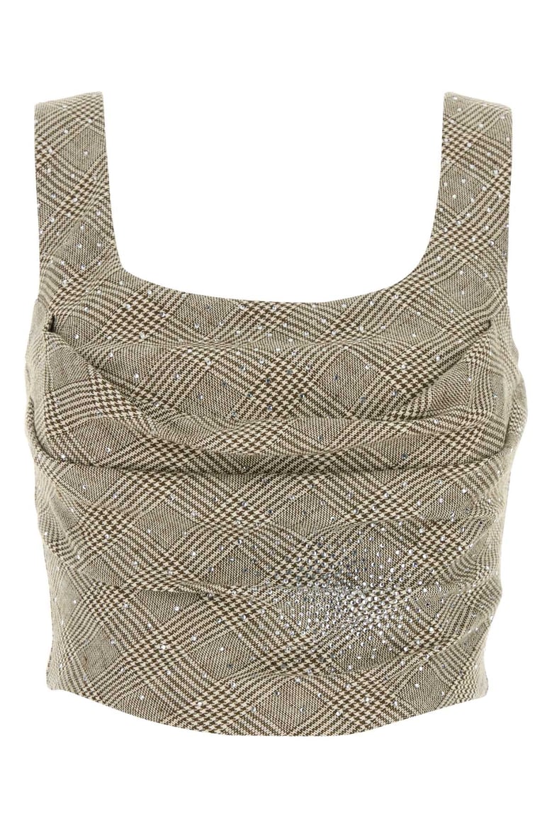 embroidered cotton blend bodice by Selfnex