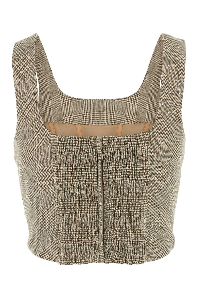 embroidered cotton blend bodice by Selfnex