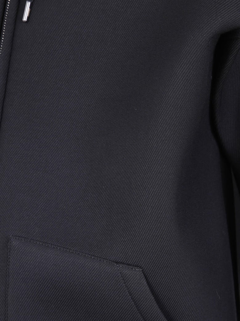 belt pockets short jacket by Selfnex