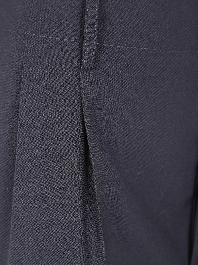 wide leg wool trousers by Selfnex