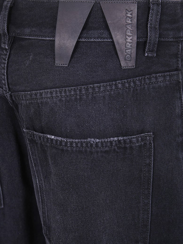 lisa belt adorned loose fit denim by Selfnex