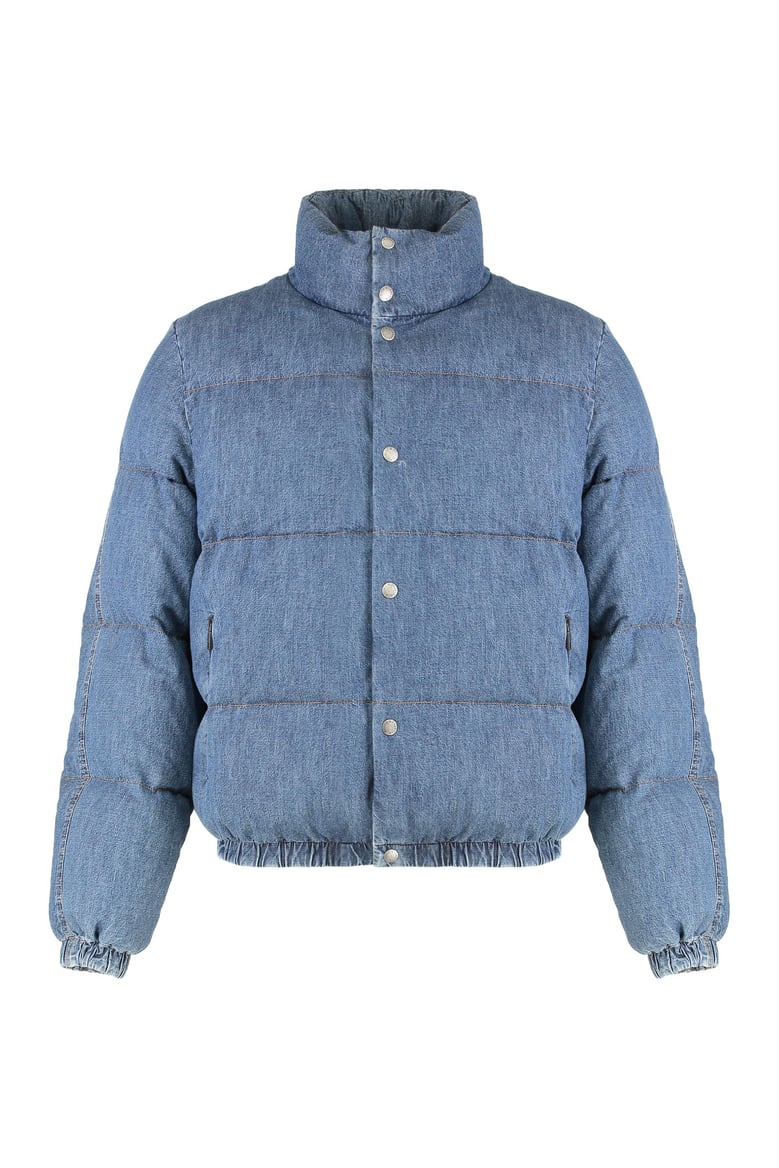 puffer jacket in denim by Selfnex
