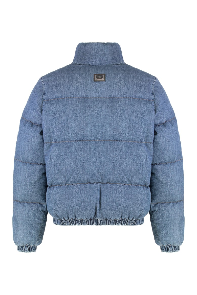 puffer jacket in denim by Selfnex