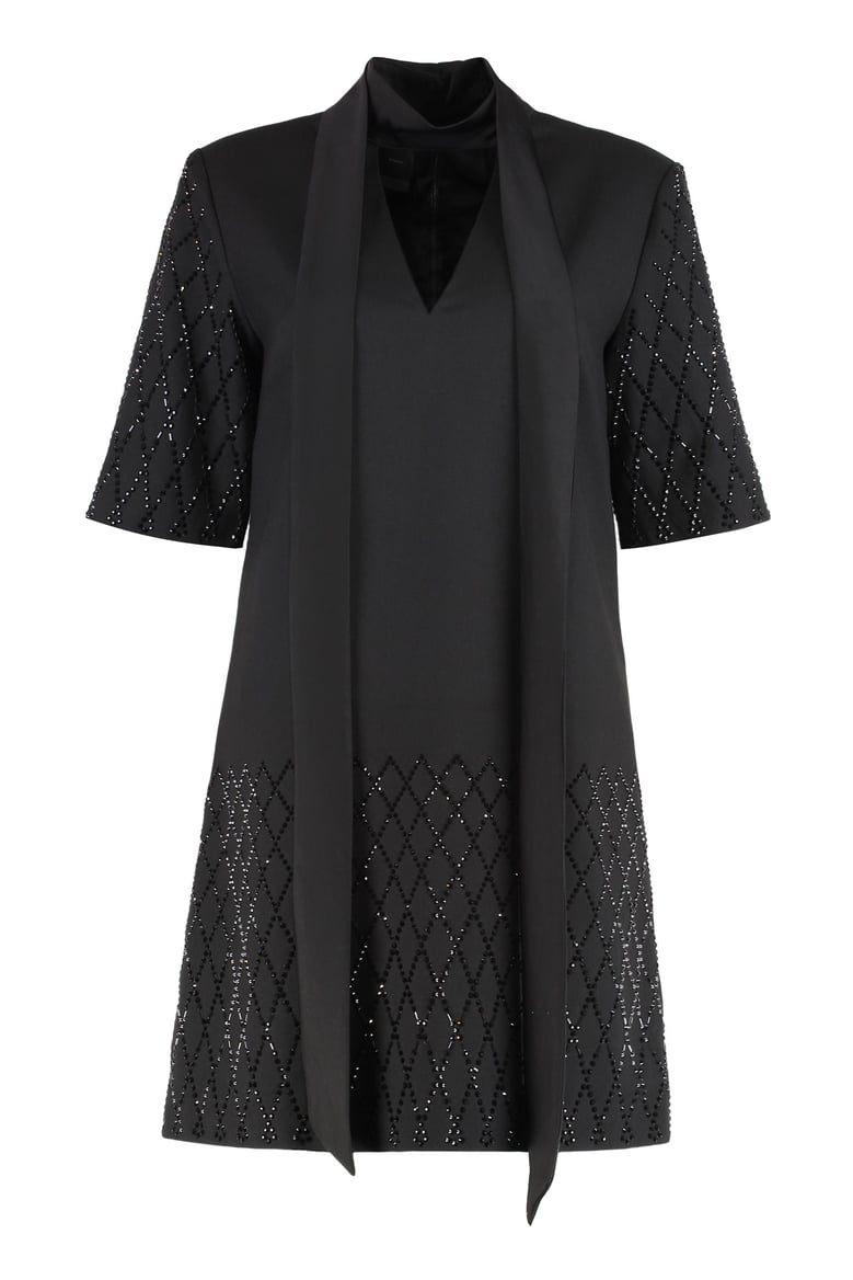 t-shirt dress with rhinestones by Selfnex