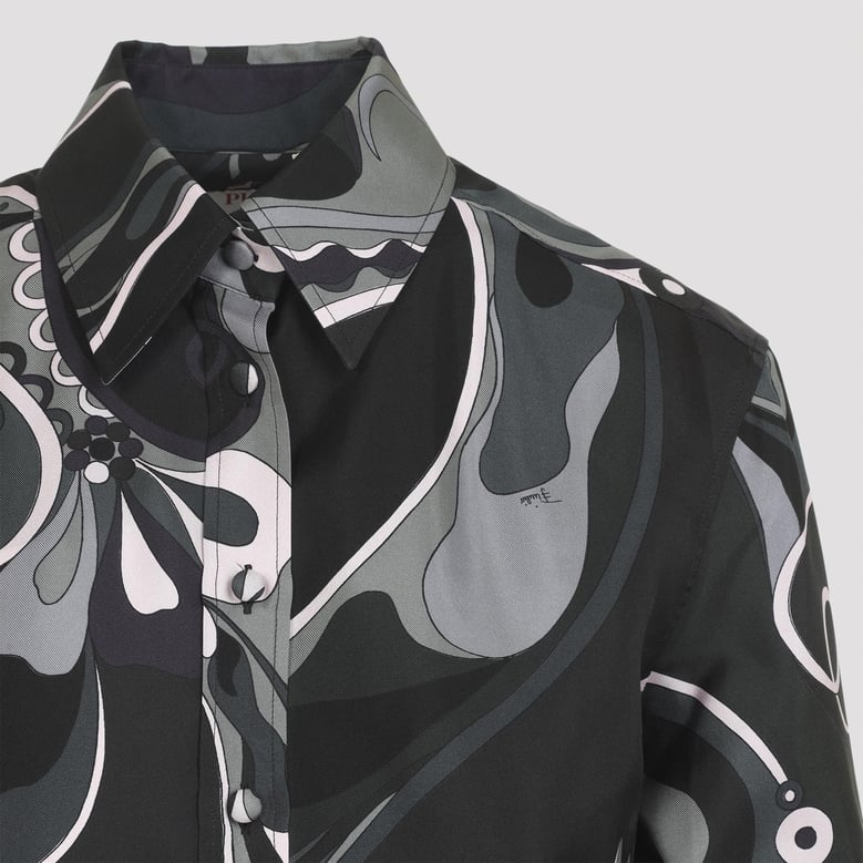 orchid print shirt by Selfnex