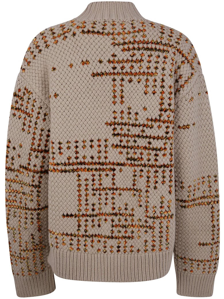 crew neck sweater in mixed wool by Selfnex