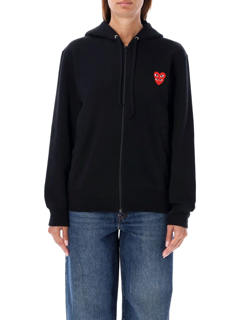 black heart zip hoodie by Selfnex