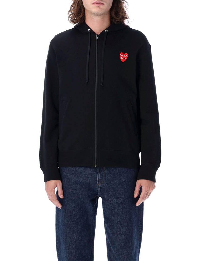 black heart zip hoodie by Selfnex