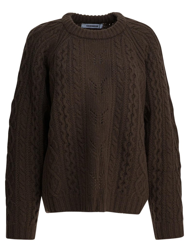 sandbeige knitwear brown by Selfnex
