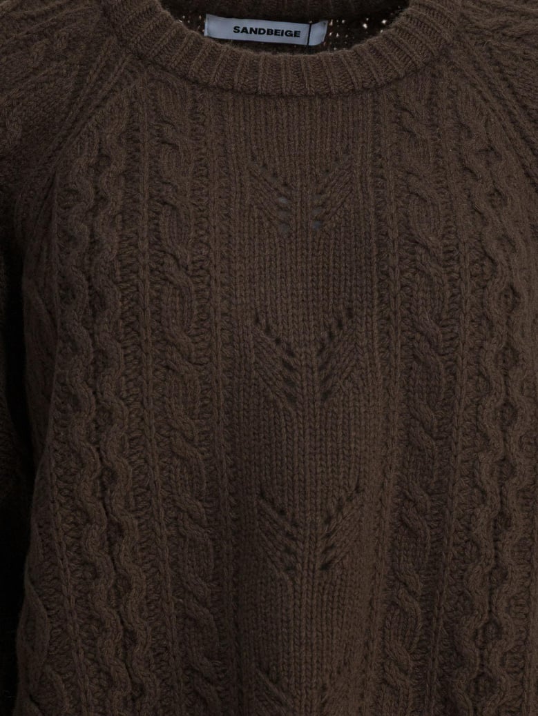sandbeige knitwear brown by Selfnex