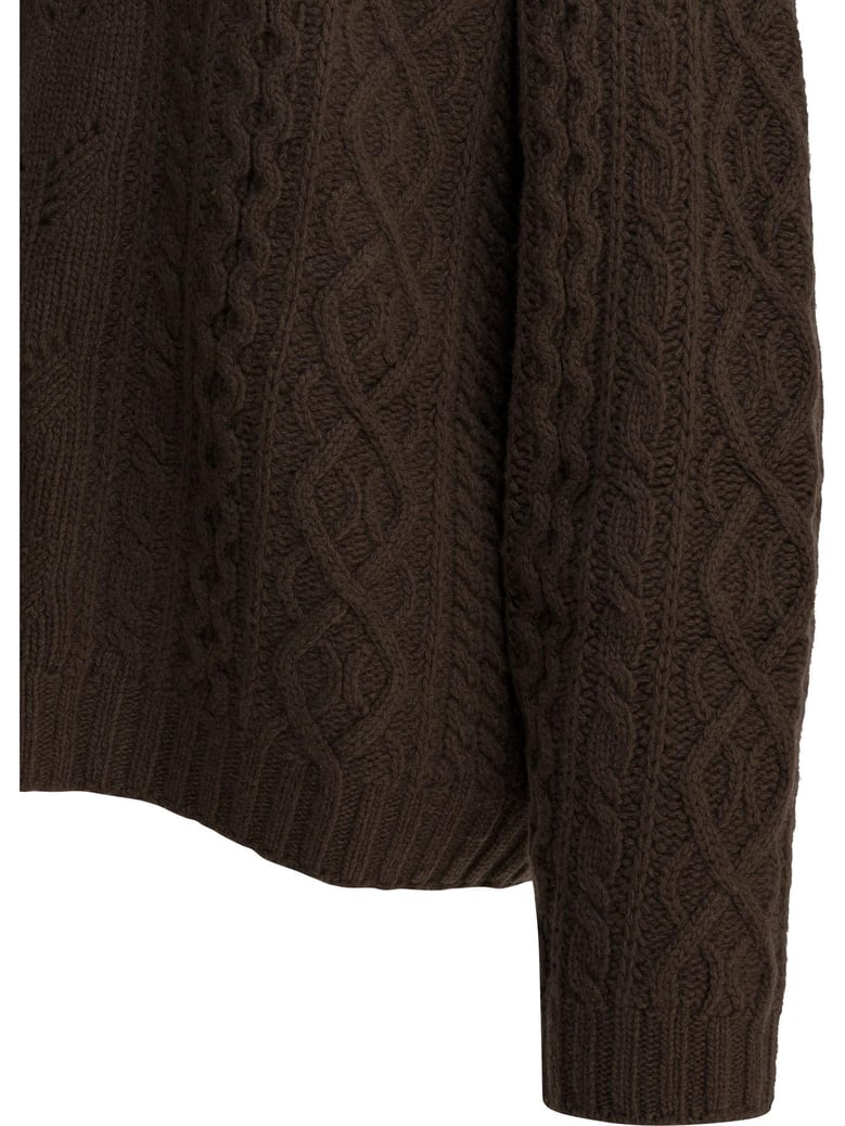 sandbeige knitwear brown by Selfnex