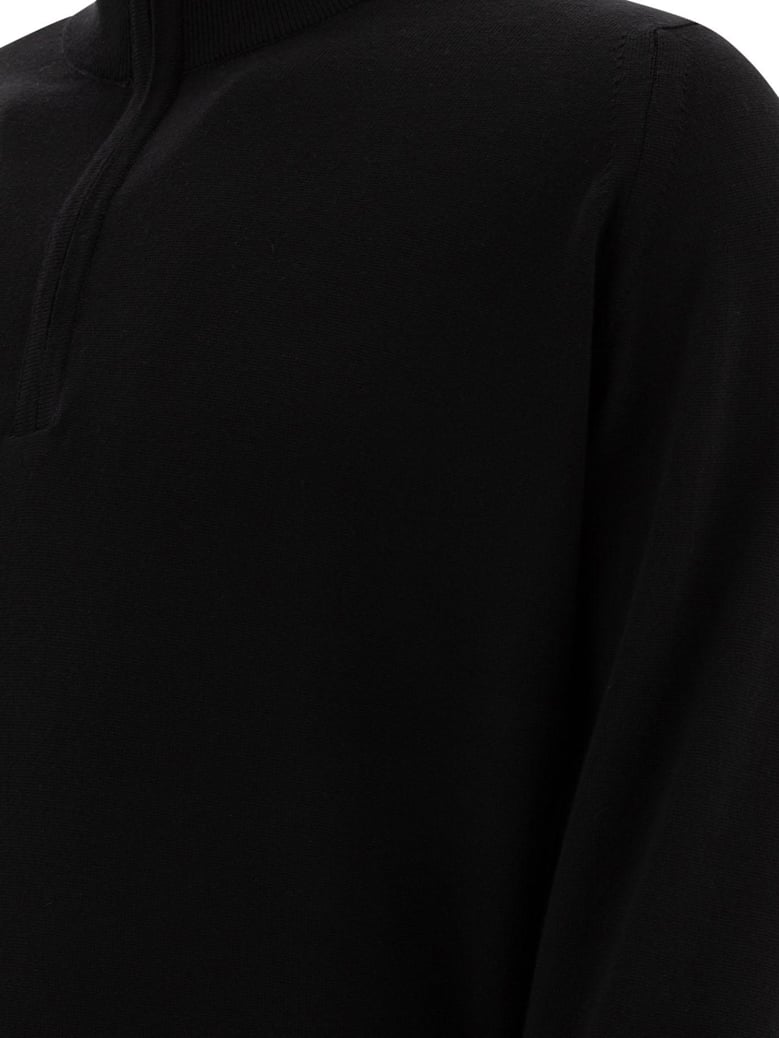 merino wool tapton half-zip sweater by Selfnex