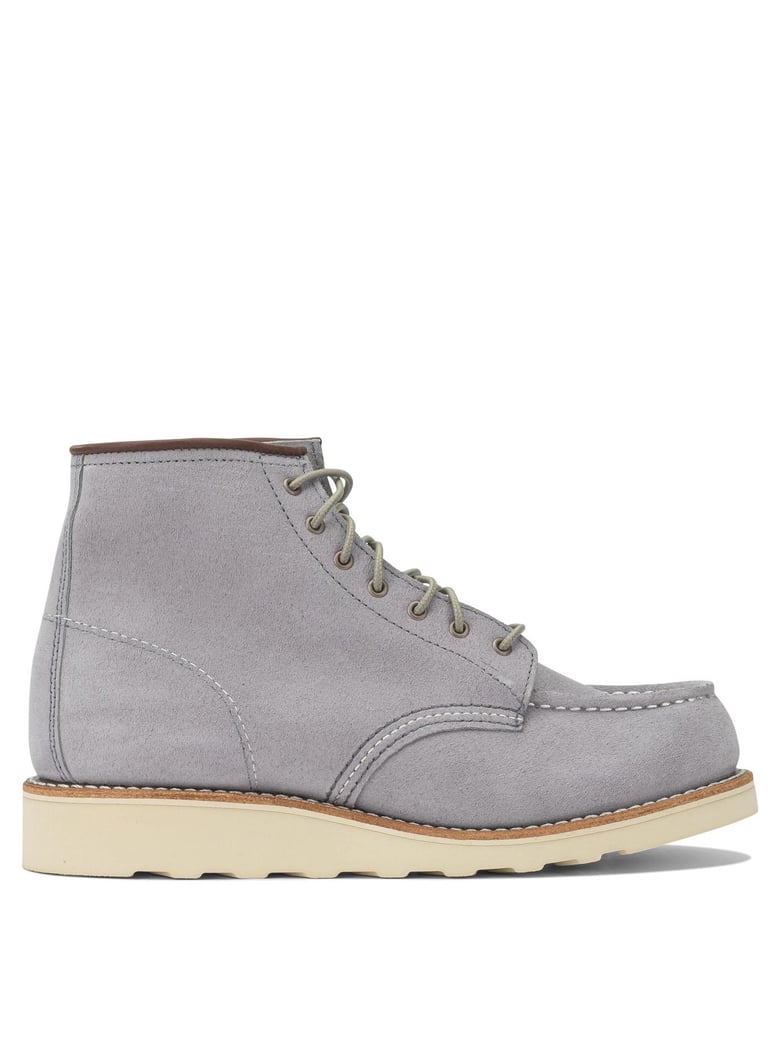6 moc toe 3300 dusty lavender abilene lace-up ankle boots by Selfnex