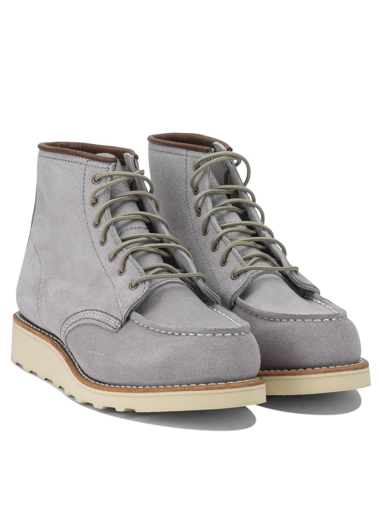 6 moc toe 3300 dusty lavender abilene lace-up ankle boots by Selfnex