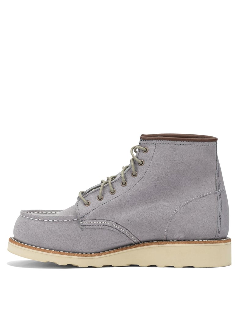 6 moc toe 3300 dusty lavender abilene lace-up ankle boots by Selfnex