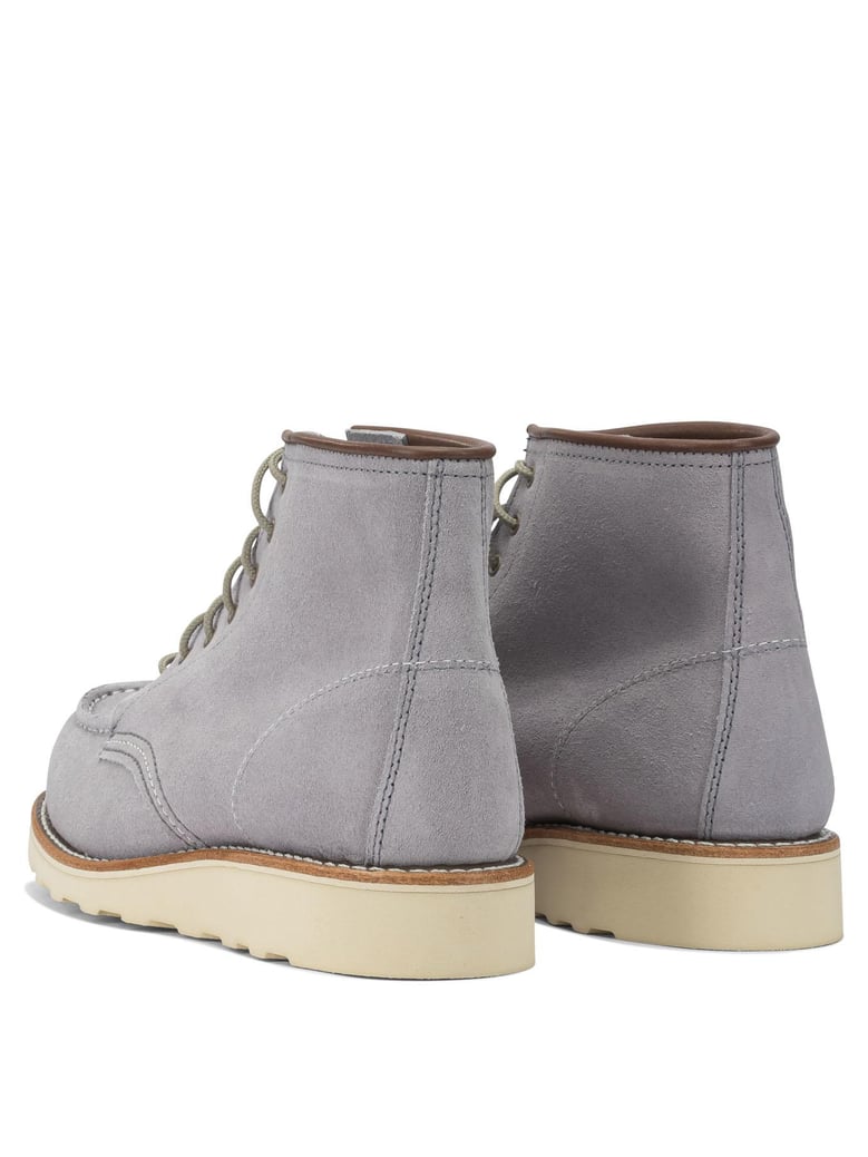 6 moc toe 3300 dusty lavender abilene lace-up ankle boots by Selfnex