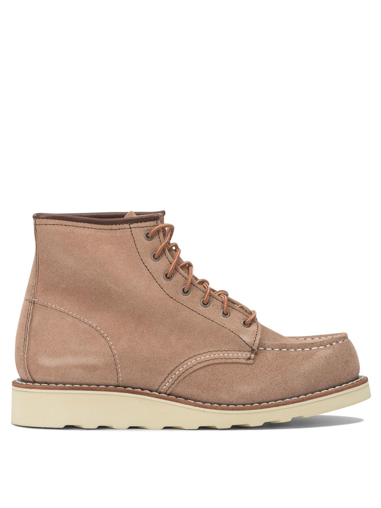 6 moc toe 3319 dusty rose abilene lace-up ankle boots by Selfnex
