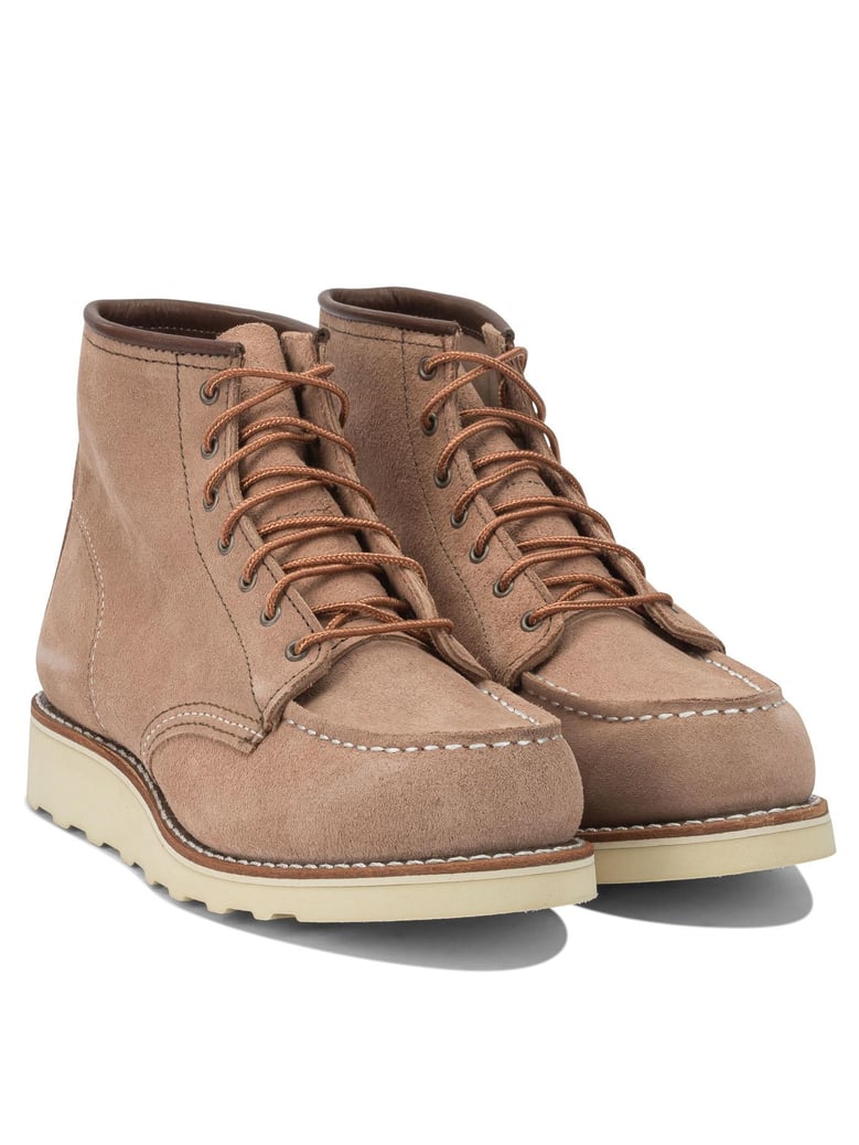 6 moc toe 3319 dusty rose abilene lace-up ankle boots by Selfnex