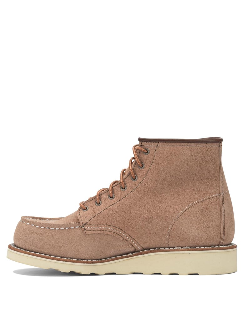 6 moc toe 3319 dusty rose abilene lace-up ankle boots by Selfnex