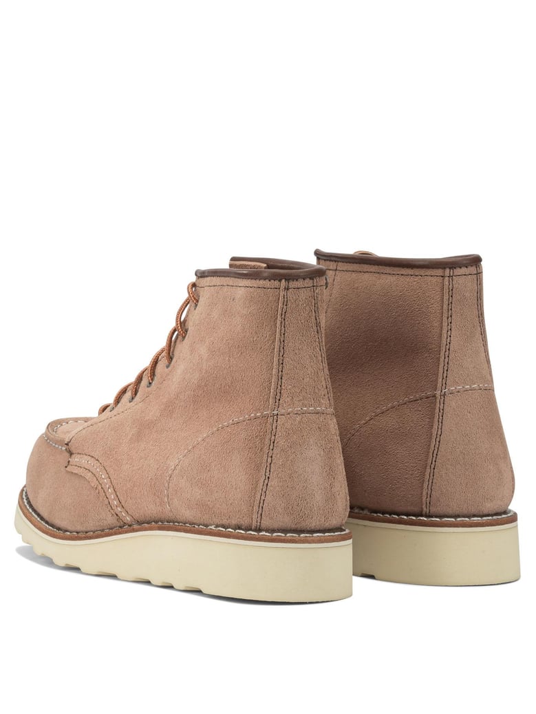 6 moc toe 3319 dusty rose abilene lace-up ankle boots by Selfnex