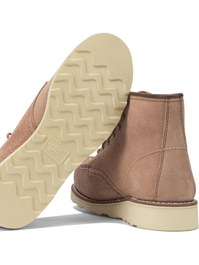 6 moc toe 3319 dusty rose abilene lace-up ankle boots by Selfnex