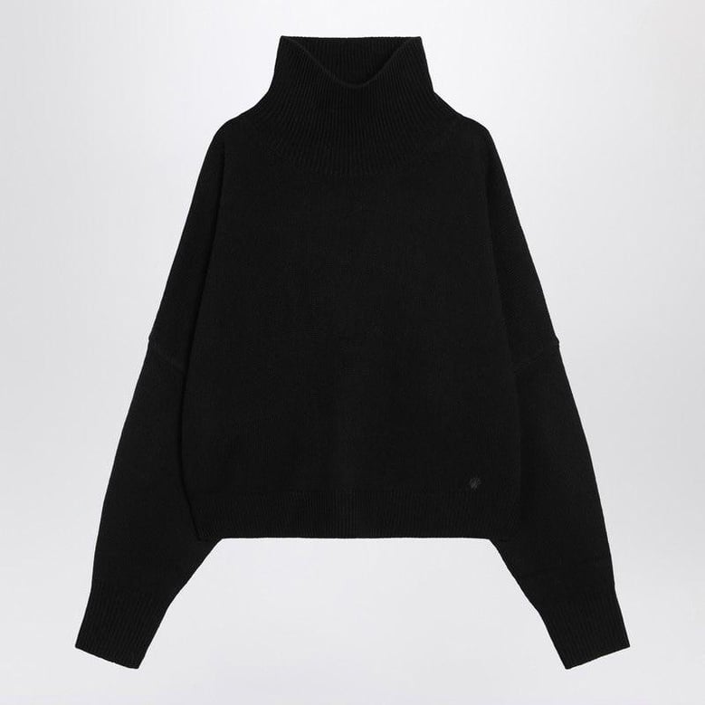 black wool and cashmere sweater by Selfnex