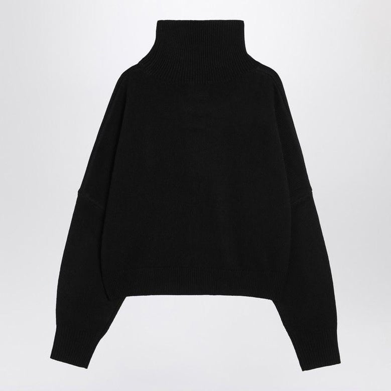 black wool and cashmere sweater by Selfnex